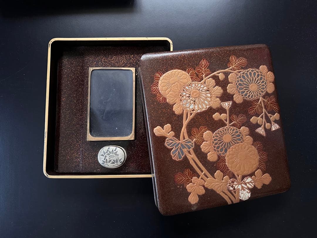 尾形光琳 螺鈿菊図蒔絵硯箱 - メルカリ