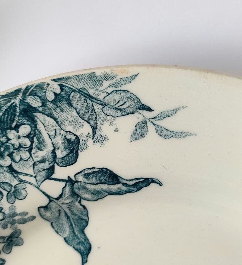 希少 美品 ジアン LILAS 平皿 フランスアンティーク - メルカリ