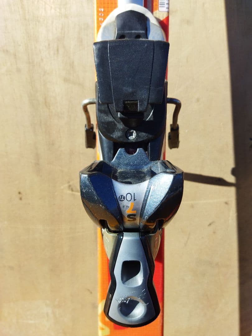 SALOMON サロモン スキー板 オレンジ色 pilot ビンディング付き - メルカリ