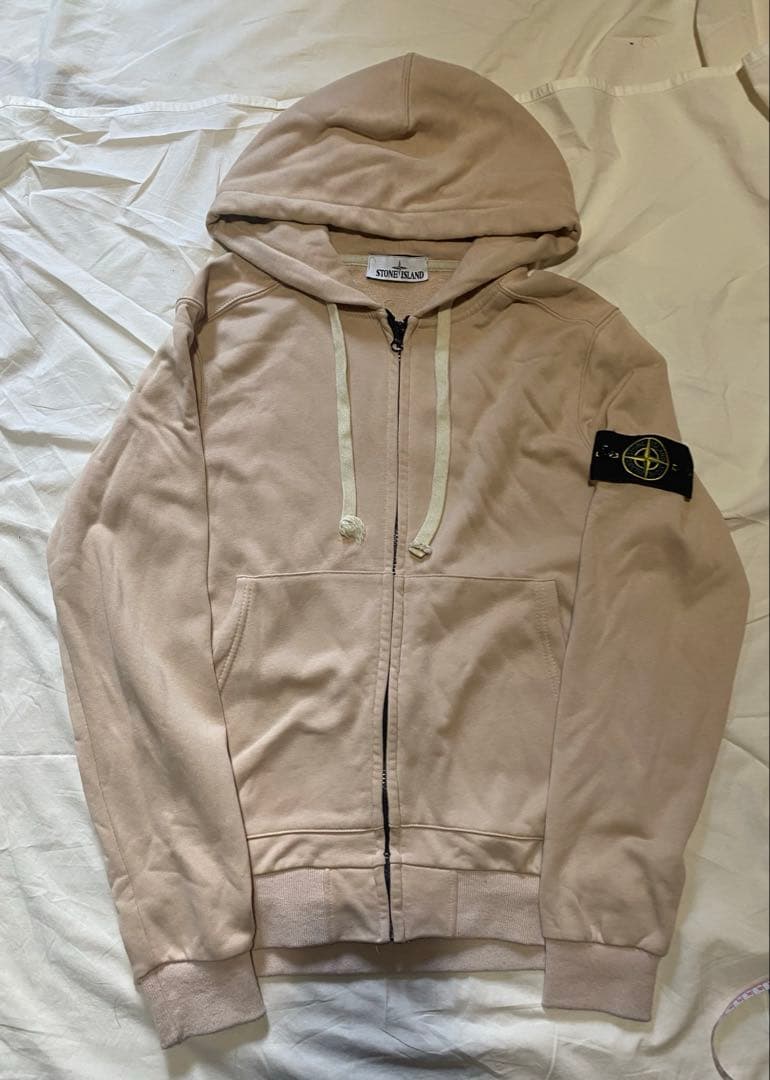 トップス ARCHIVE STONE  ZIP FOODY BEIGE 0843. Tech Essential™ Distressed Full Zip Hoodie - Khaki – ASRV