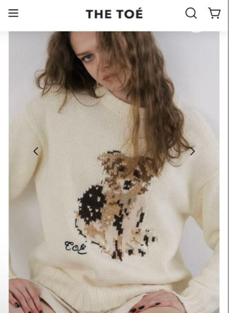 新品タグ付き】THE TOE Schloss Dog Knit