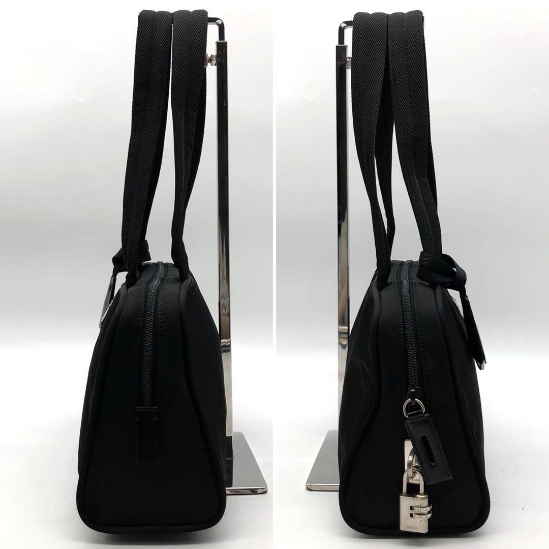 ✨美品・ギャランティ付✨プラダ ハンドバッグ 三角ロゴプレート