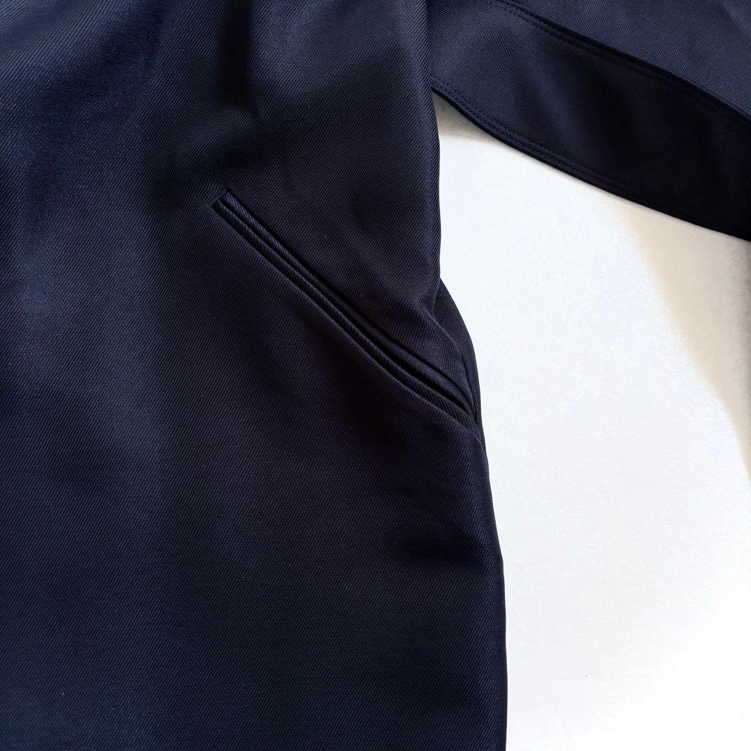 極美品 ノーブル トリプルクロスラフチェスターコート ネイビー 36