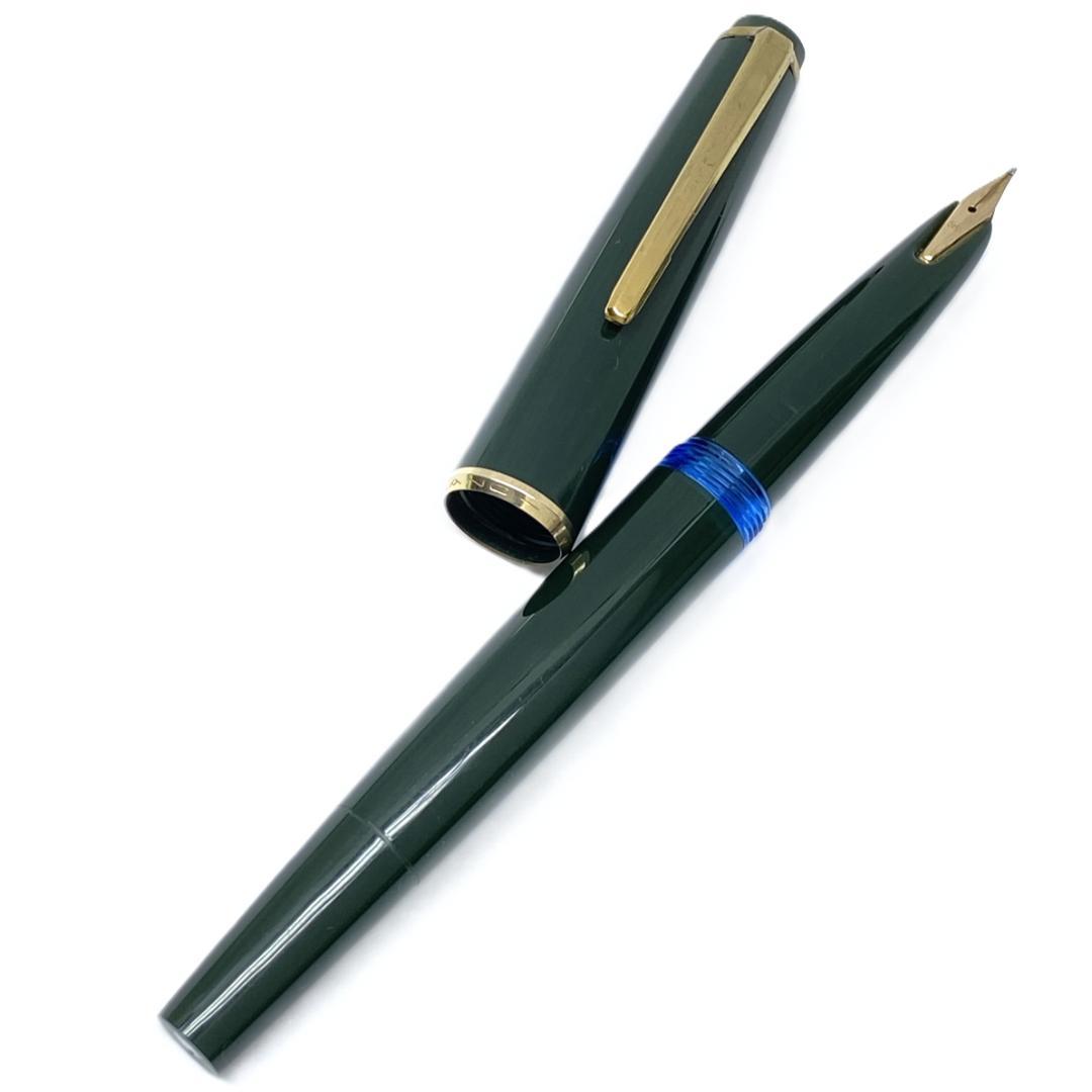 ビンテージ MONTBLANC No32 14K 万年筆 グリーン 極美 モンブラン No.14 Meisterstück & No.18 Ball Point Green