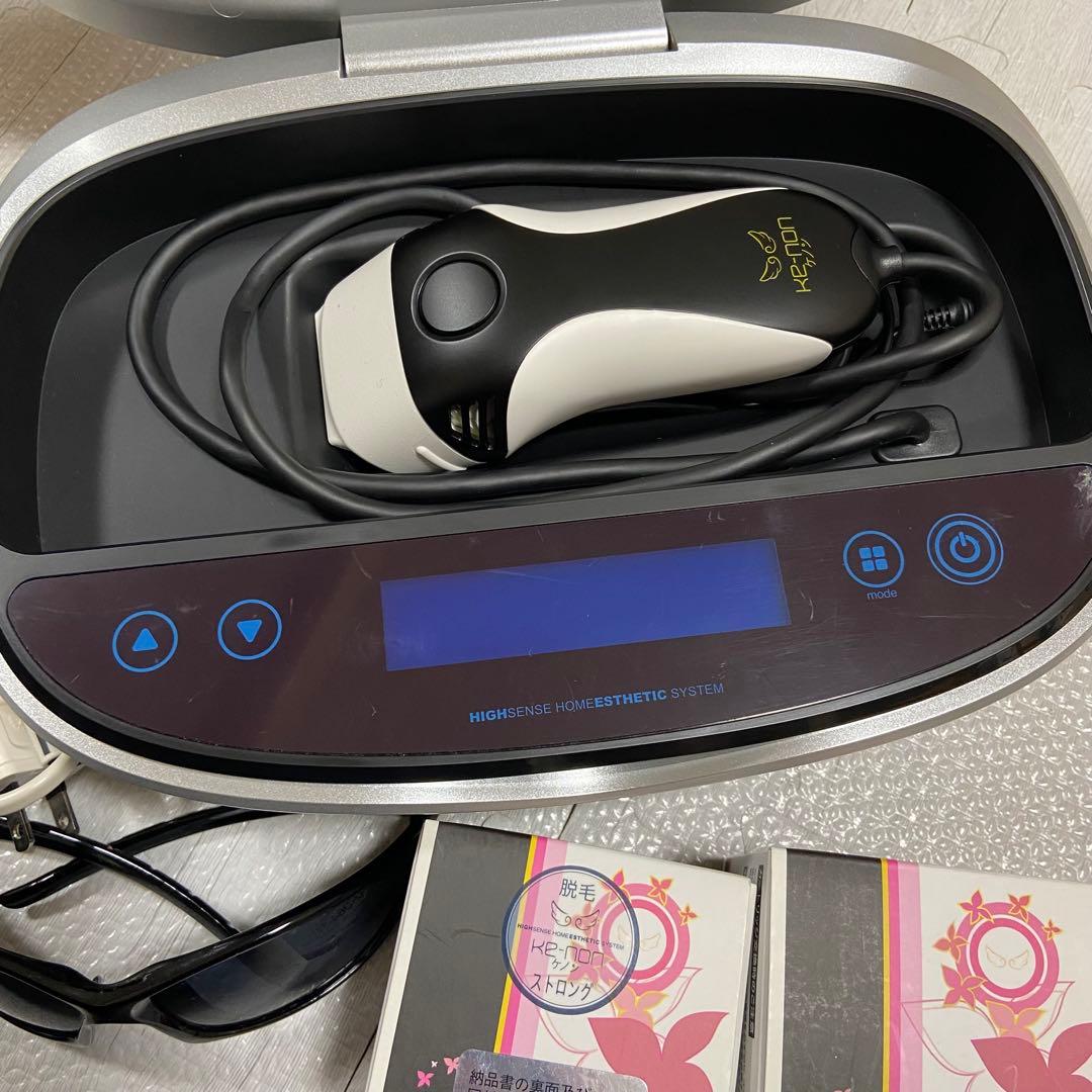 ケノン Ver.8.0 脱毛器 ストロング未開封 美顔カートリッジ付残量48万