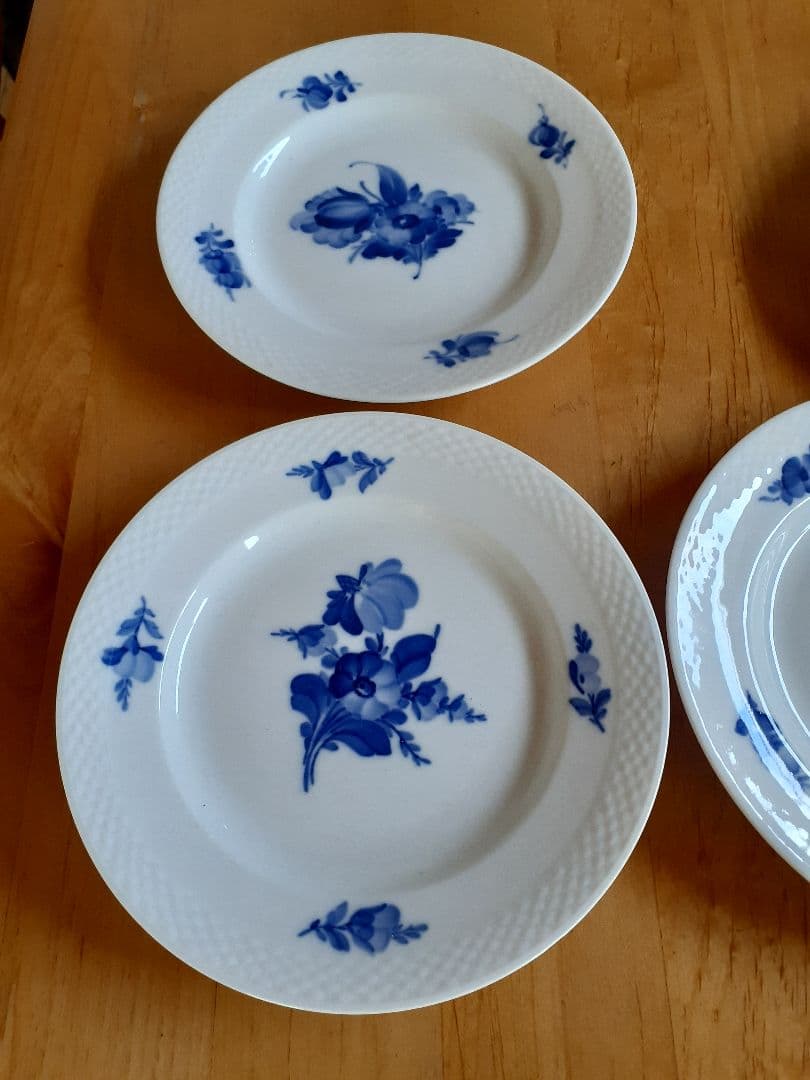 ロイヤルコペンハーゲン ブルーフラワー 21cm皿 プレート 5枚セット