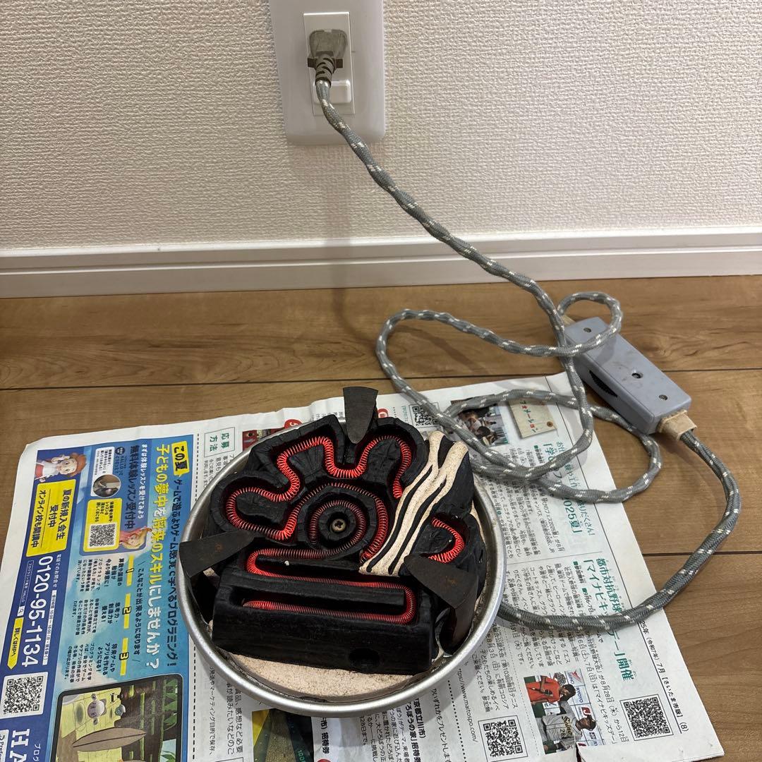 中古品 野々田商店 炭型ヒーター 炭型電熱器茶道具 - メルカリ