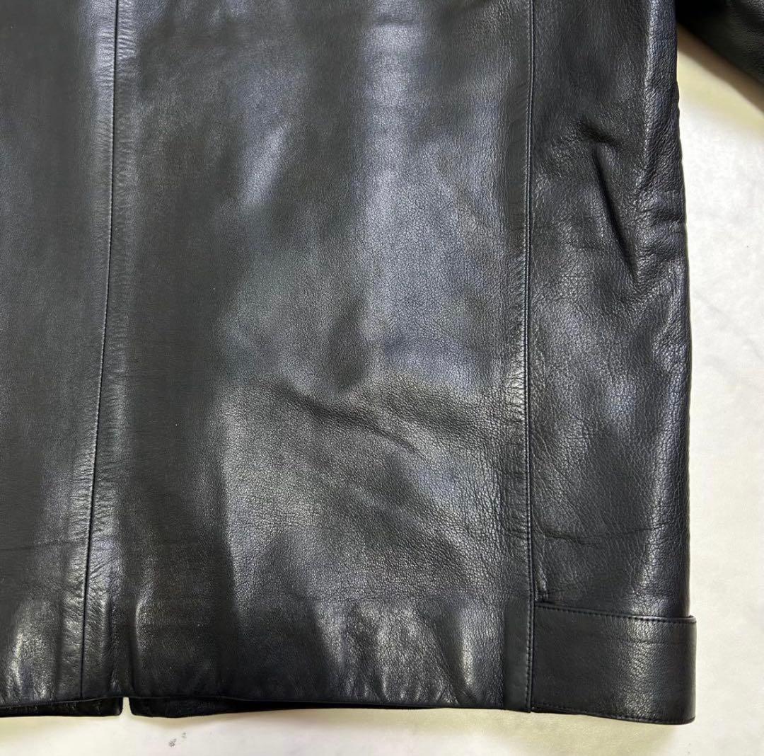 希少】仏製 アニエスベーオム レザー ドリズラージャケット 黒 riri