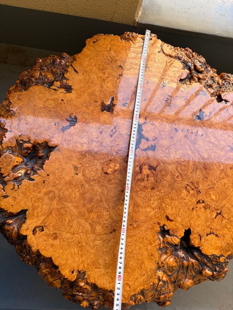 最高級銘木】花梨 瘤材 一枚板 座卓 葡萄杢 唐木家具 (都内引き取り