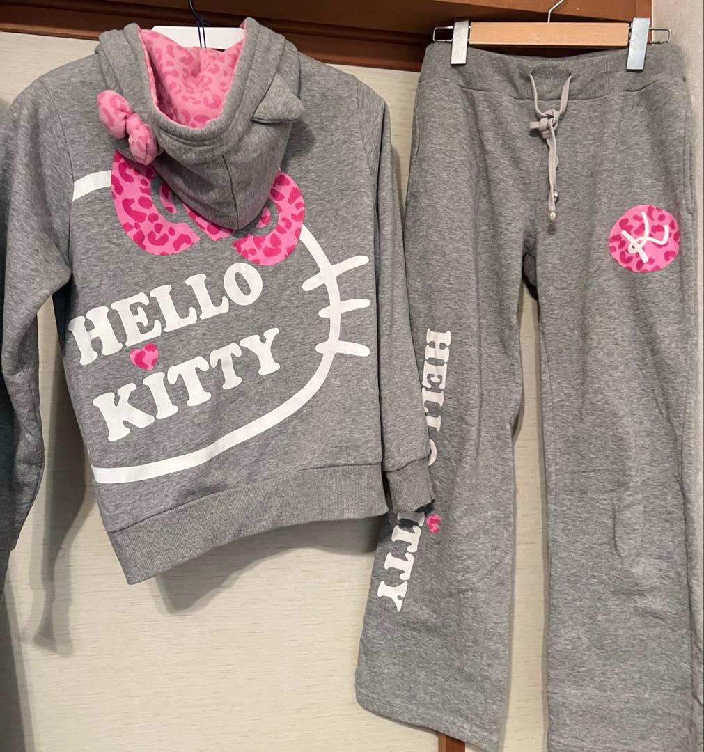 HELLOKITTY キティちゃん ヒョウ柄 セットアップ ジャージ 平成ギャル