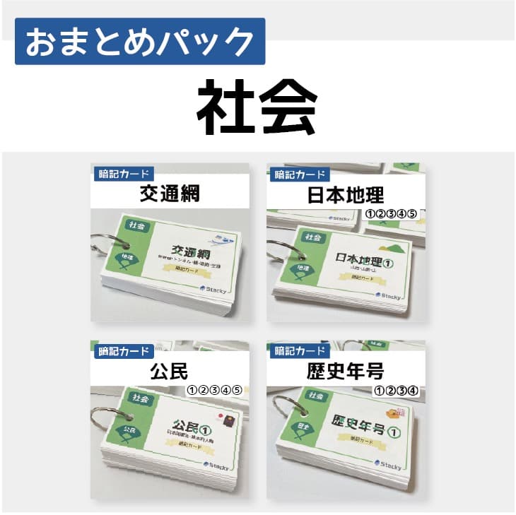 中学受験 社会 暗記カード【MX032】 中学受験 暗記カード）4年上 社会 1-4回セット – TT1-Learning 中学
