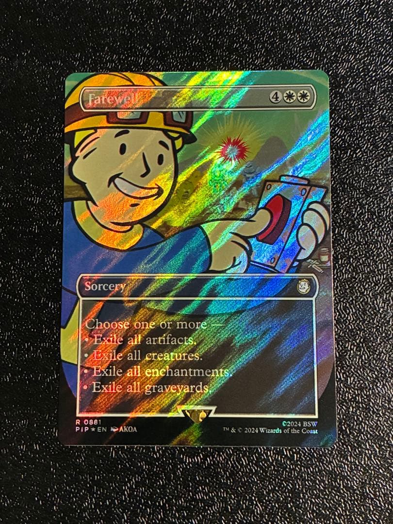 MTG fallout サージFoil ボーダーレス　告別　英語版 FOIL/ボーダーレス版】マジックザギャザリング PIP JP 0353 告別 (日本