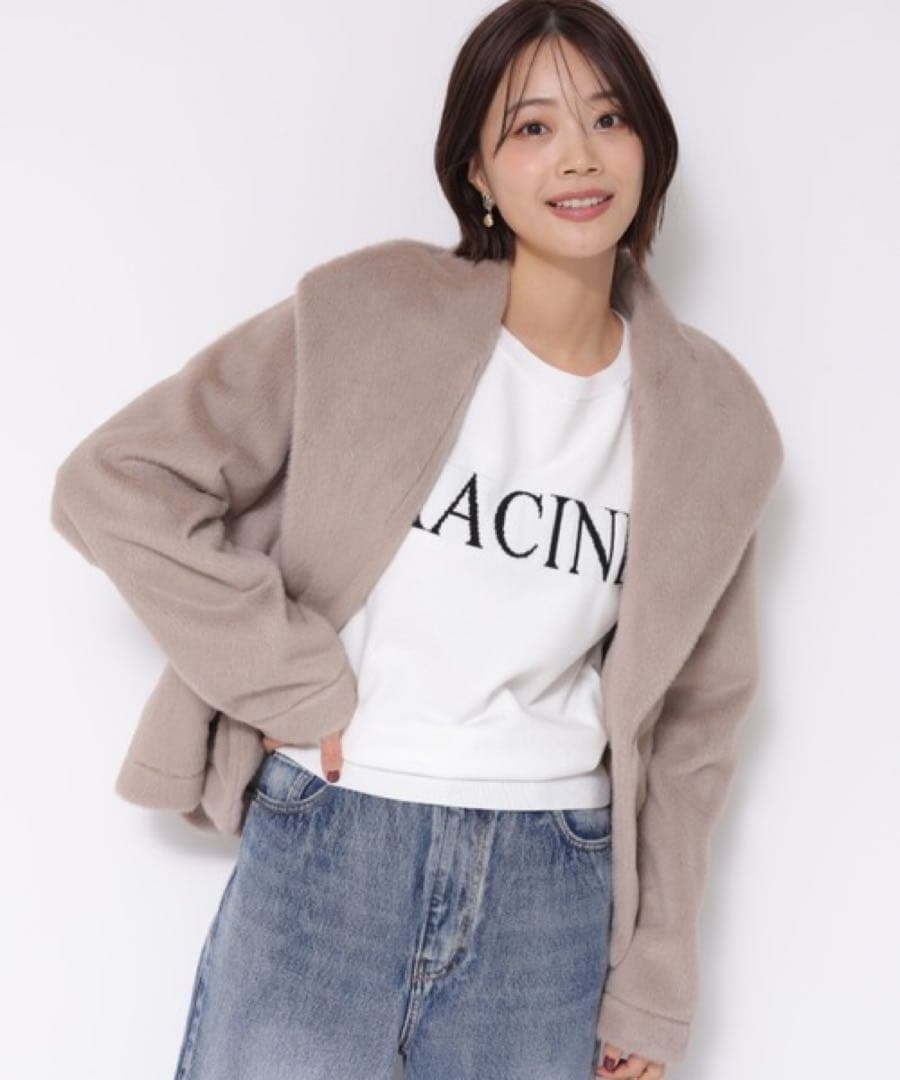 新品未使用タグ付アプワイザーリッシェ エコファーショートコート