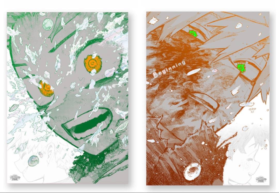 僕のヒーローアカデミア原画展 A2アートポスター The Beginning ヒロアカ】原画展 A2アートポスター2枚セット 【The Beginning