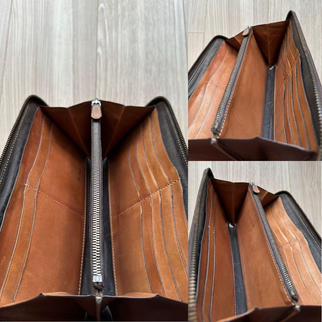 特注45万 ベルルッティ ティネオ スクリットレザー 長財布 ロッソ