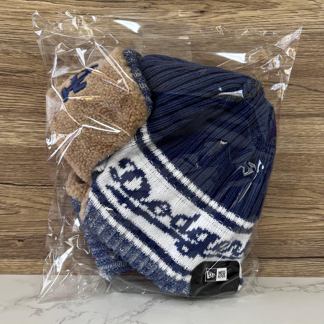 ニューエラ ニットトラッパー ロサンゼルス・ドジャース インディゴ