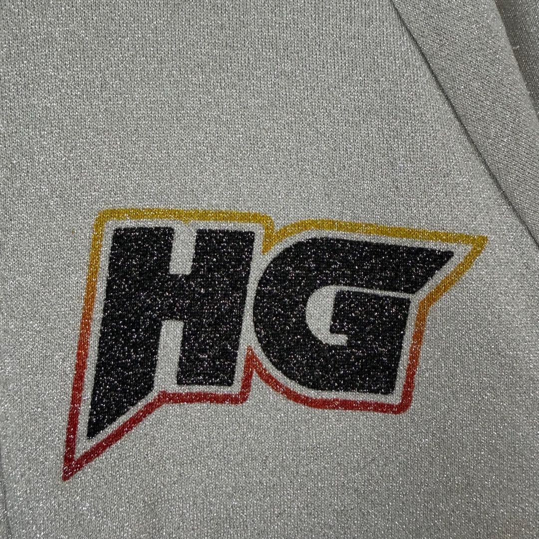 ヒステリックグラマー ジップパーカー 初期タグ 00s ラメ シルバー