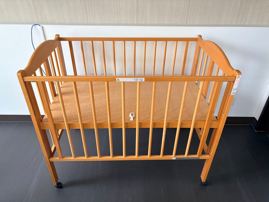 スリーピー木製ベビーベッド「ワンタッチハイベッドパル」 スリーピーワンタッチハイベッド パル 棚板付き SLEEPY(レギュラー