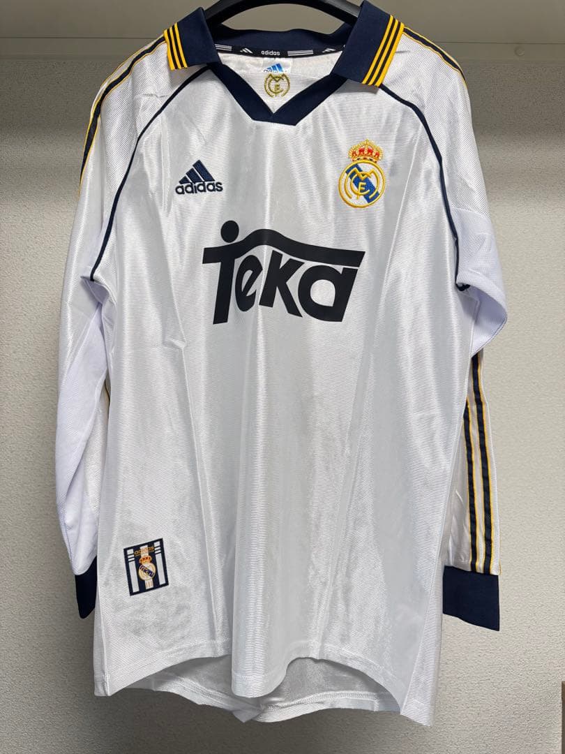 レアル・マドリード RAÚL 7 長袖シャツ Lサイズ 1999-00 Real Madrid adidas Reissue Away Shirt Raul #7
