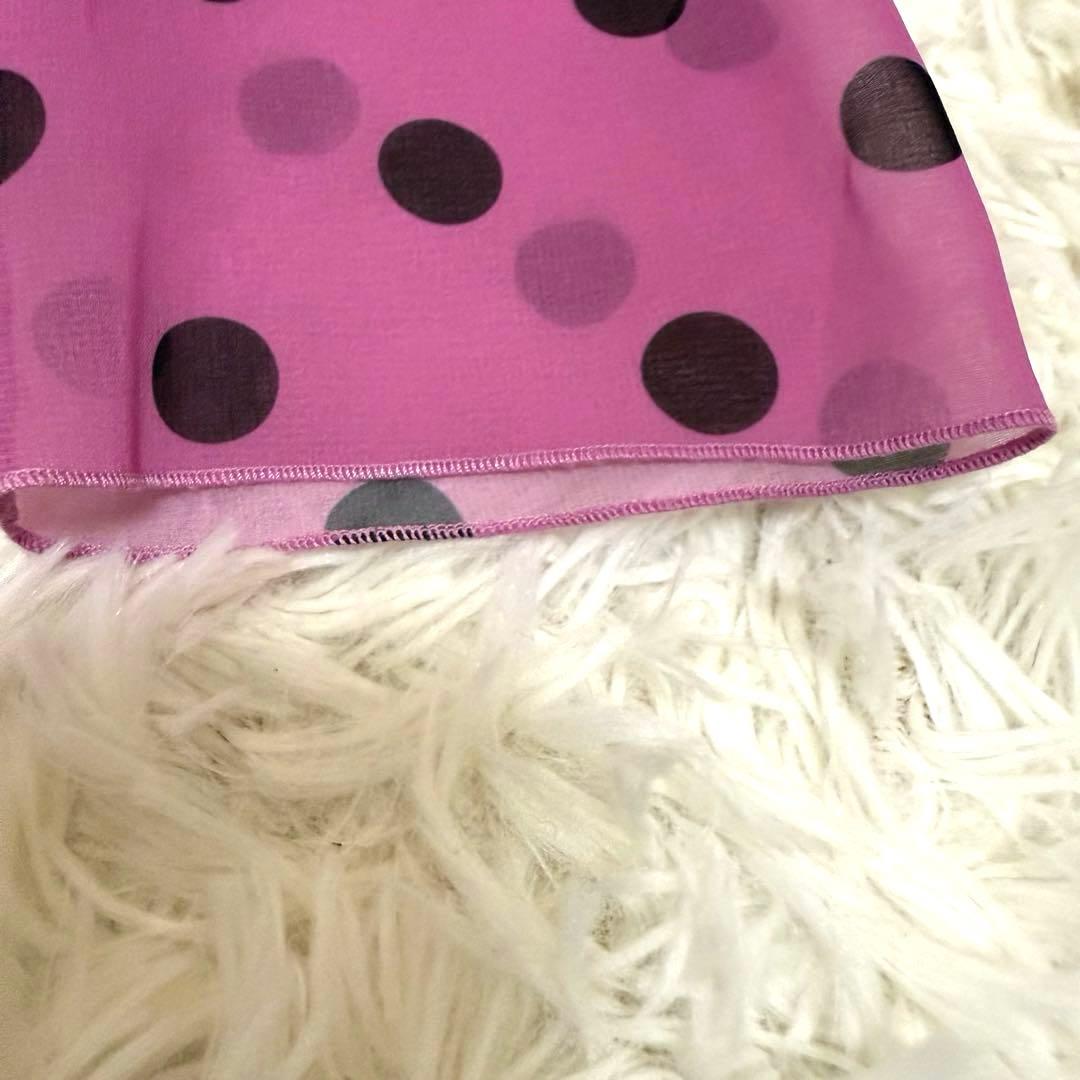 希少】ドルチェ&ガッパーナ シルク ドット柄 ワンピース 36 七分袖