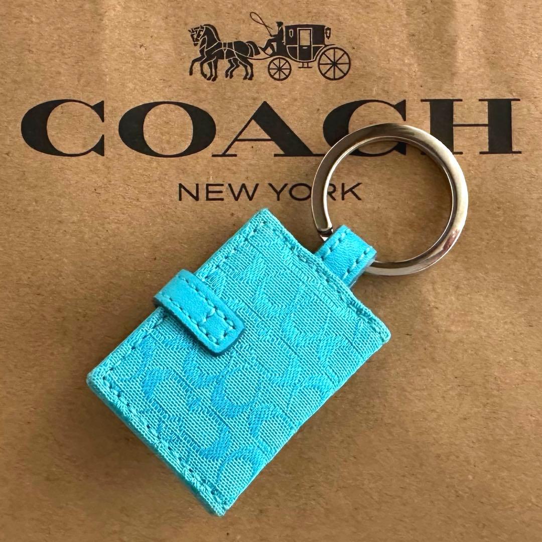コーチ【COACH】シグニチャー フォトフレーム キーホルダー バッグ