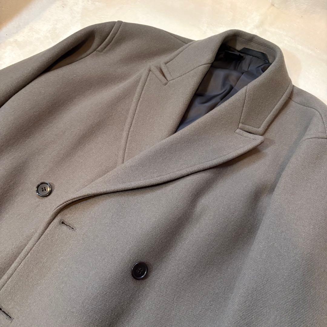 n.hoolywoodウール ダブルロングコート グレージュ 超美品 36 - メルカリ