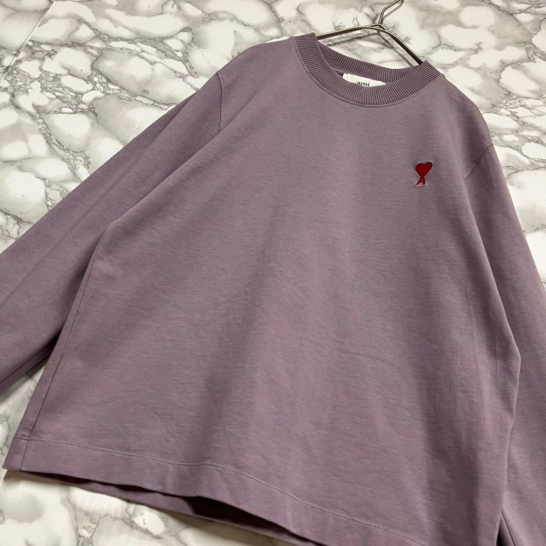 一点物 ami アミパリススウェット ハートAロゴ刺繍グラフィック