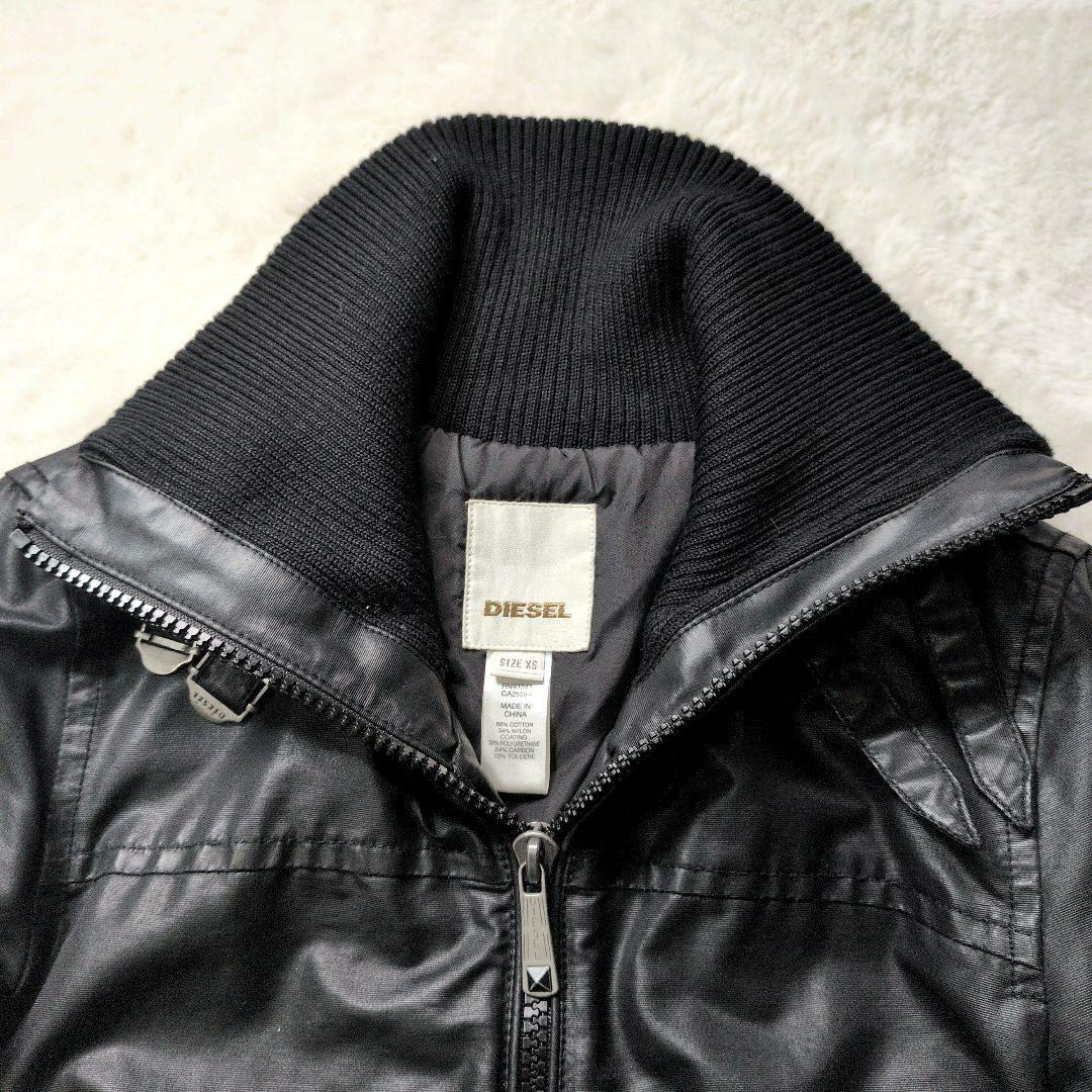 DIESEL ディーゼル ライダース コーティングジャケット ハイネック y2k