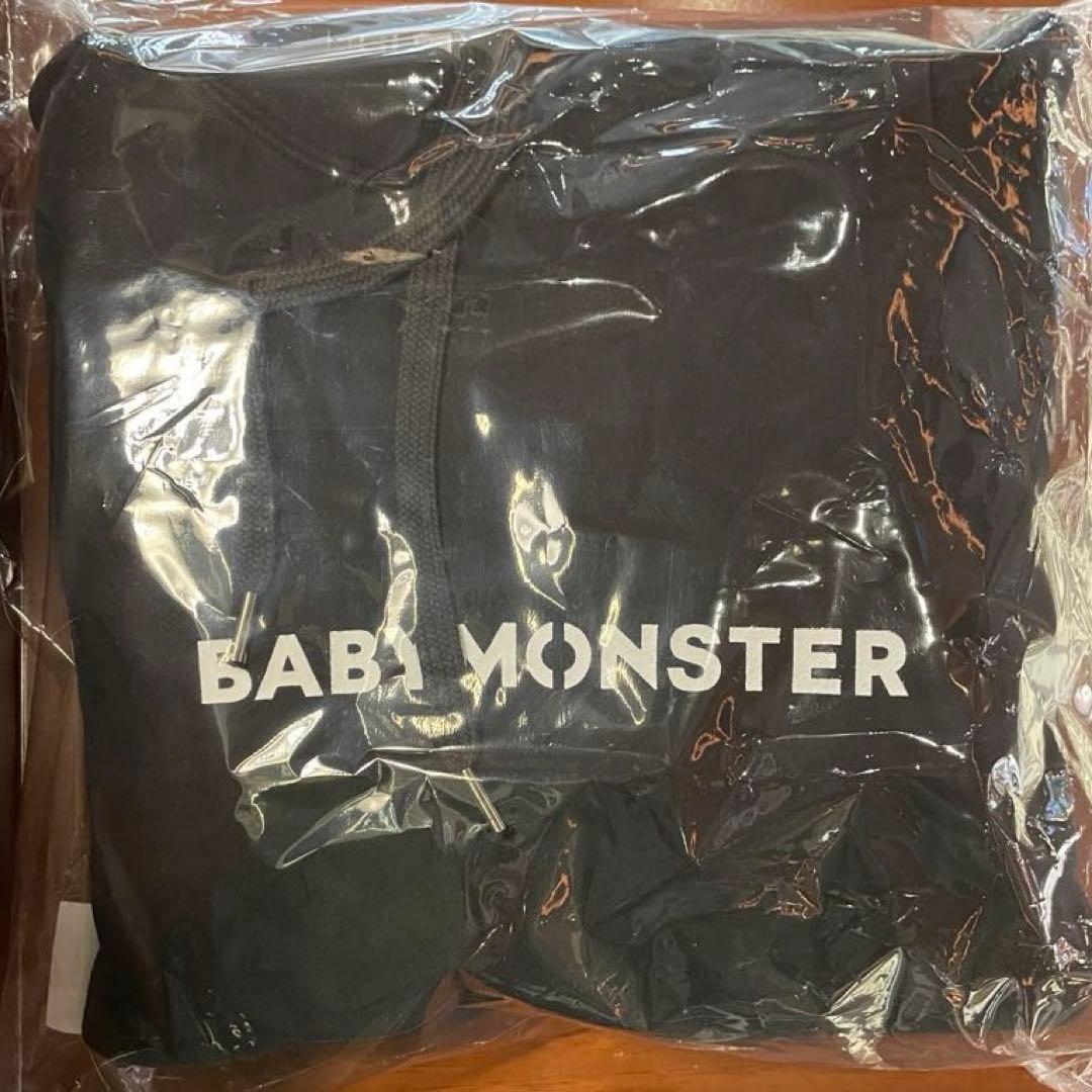 BABYMONSTER ポップアップ フーディー パーカー 黒 ブラック L - メルカリ