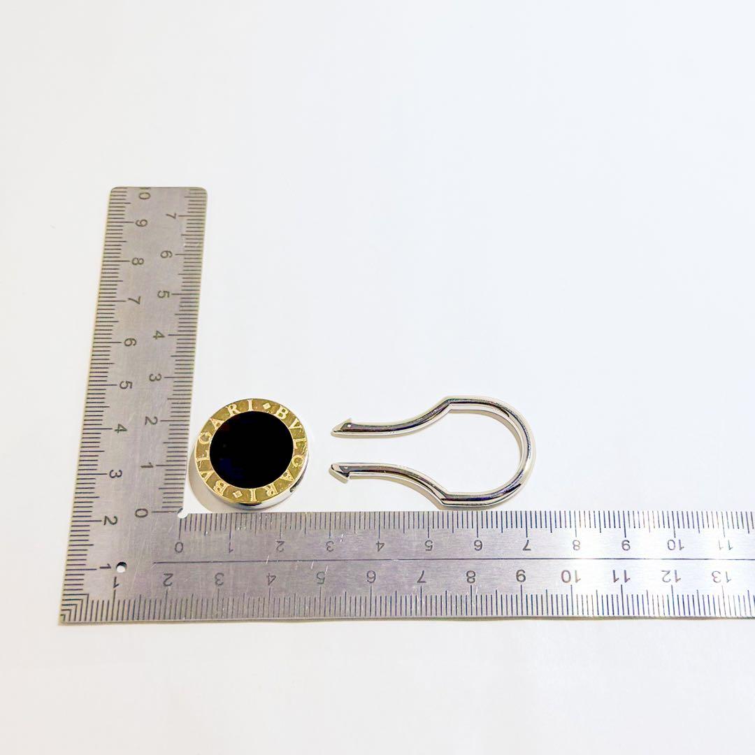 ⚪︎BVLGARI ブルガリ オニキス キーリング SS/YG750 13.5g