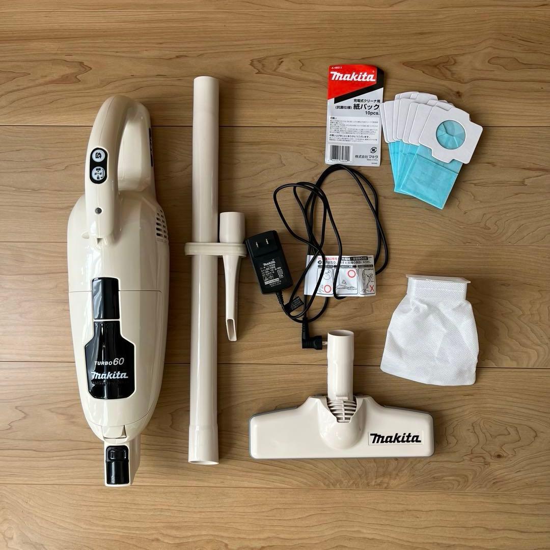 マキタのターボ 60 紙パック8枚付き マキタのターボ60 解説レビュー コードレス掃除機 通販生活限定モデル