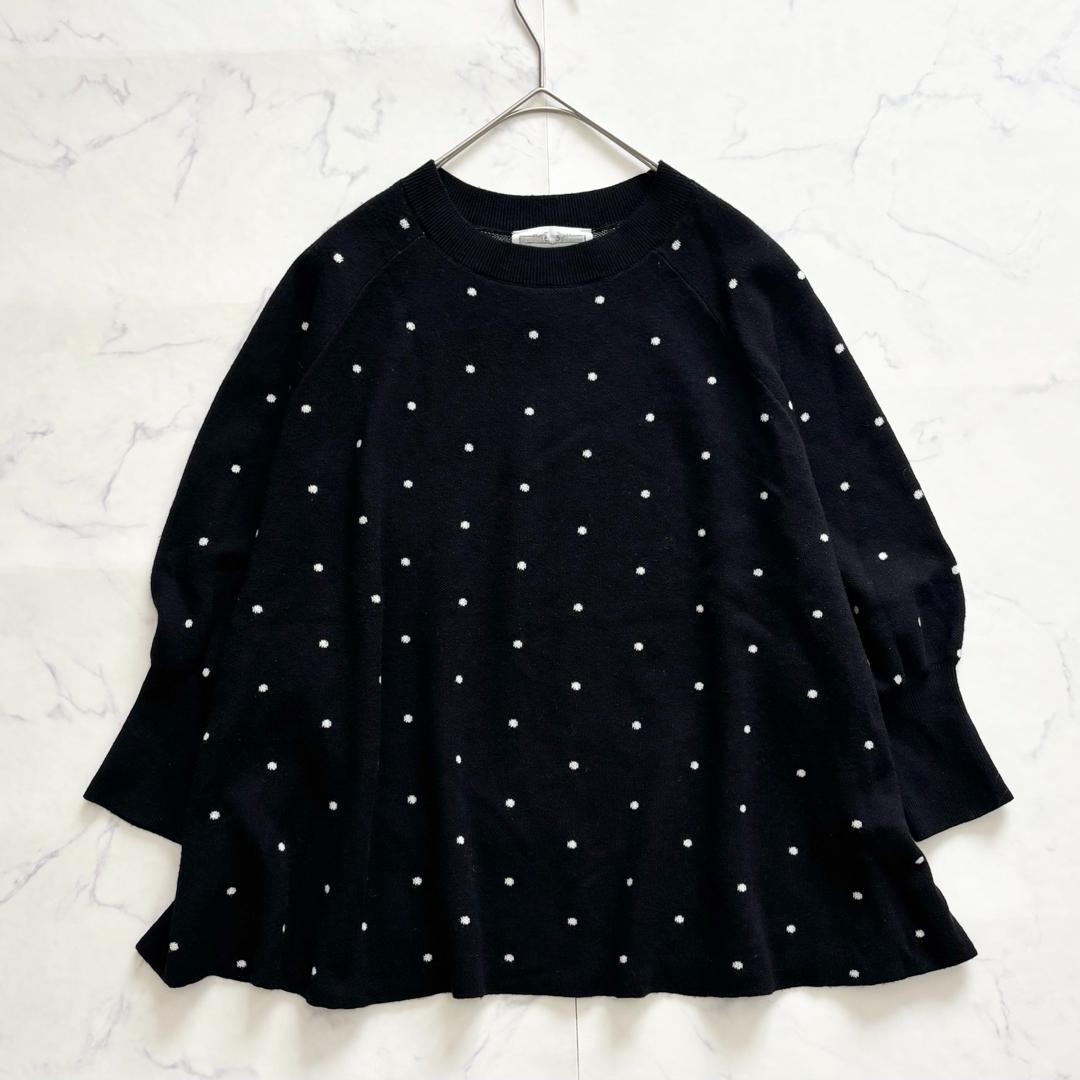 ビアズリー チュチュキャミニット ドット柄 Aライン ラグランスリーブ