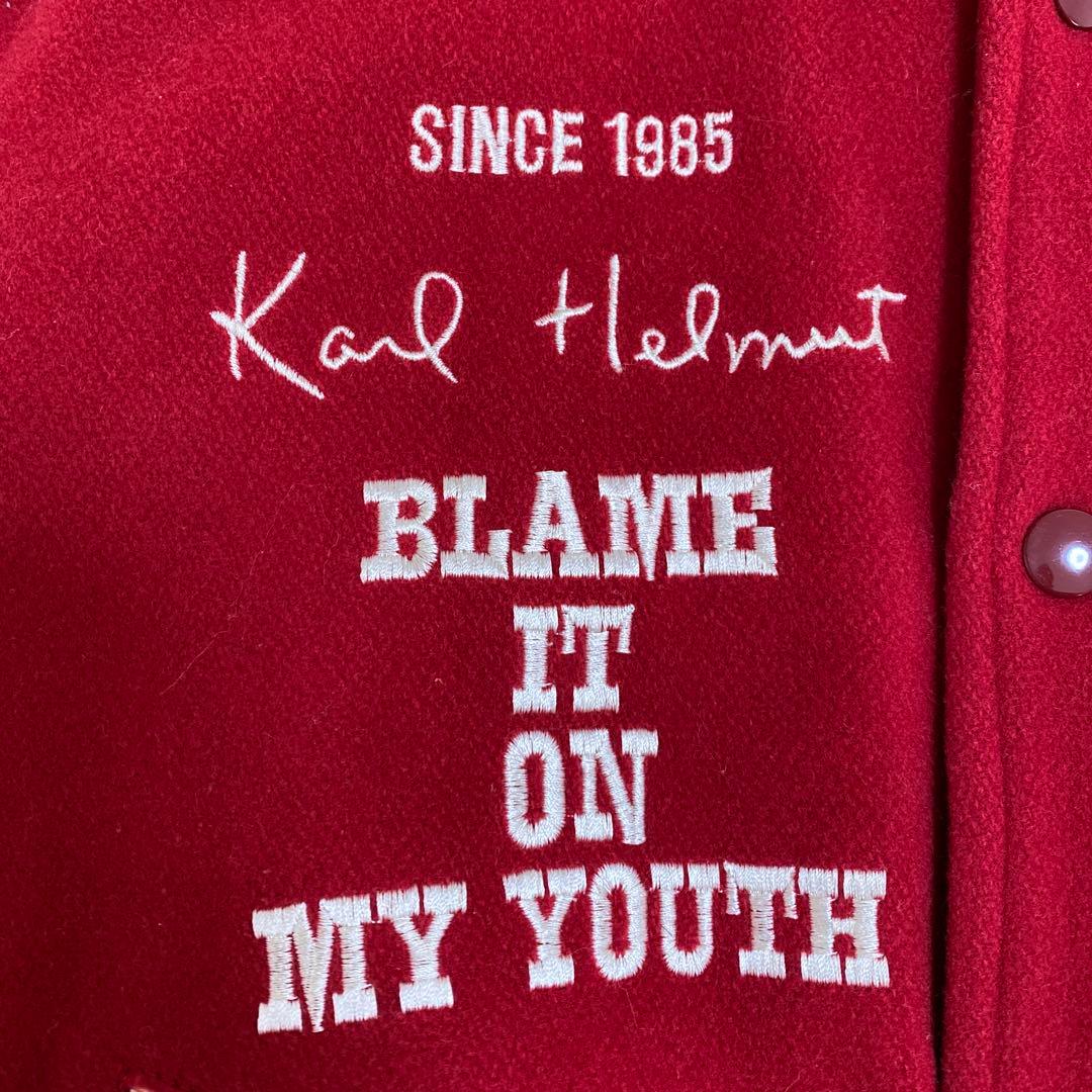 日本製】『Karl Helmut』ヴィンテージ スタジャン 動物ワッペン M