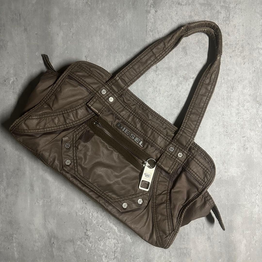 DIESEL archive metal logo ショルダーバッグ Y2K - DIESEL archive