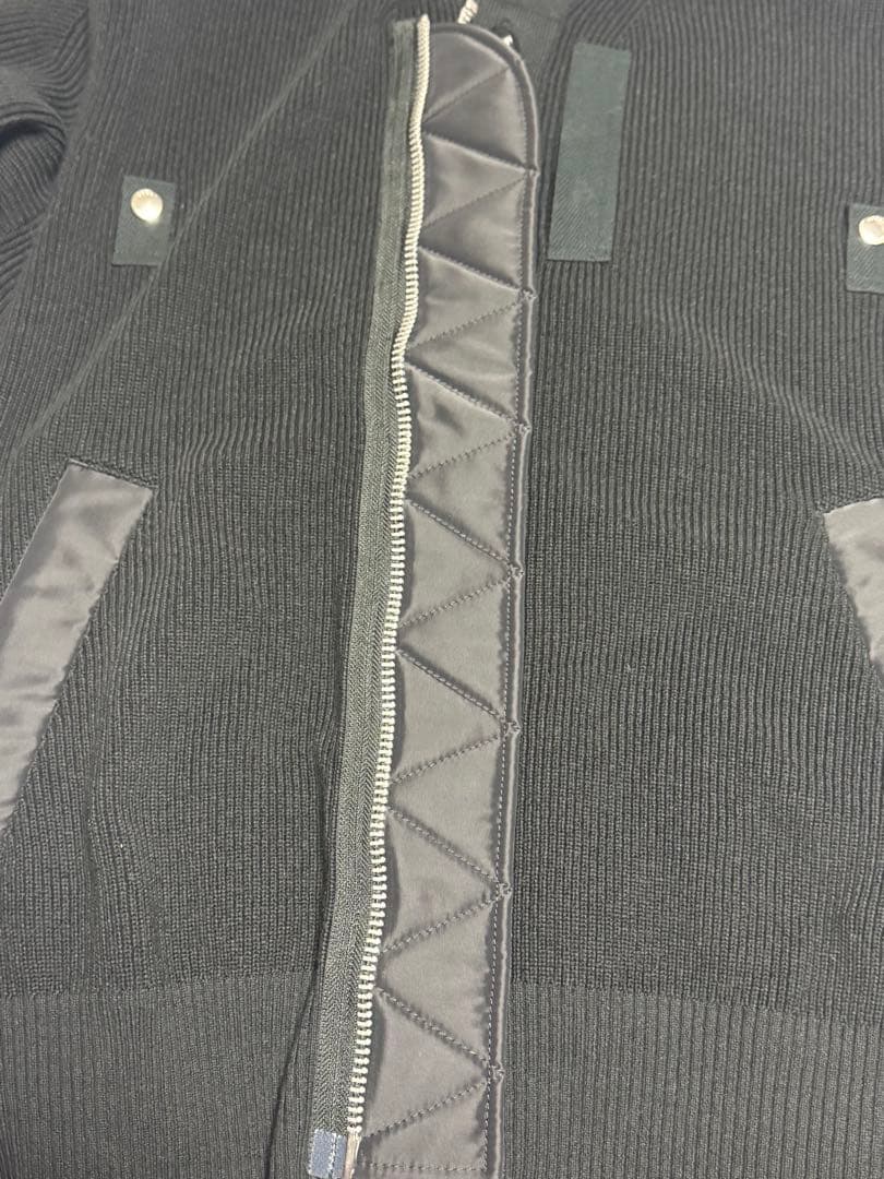 sacai サカイ ミリタリー MA1 ドッキング カーディガン コートニット