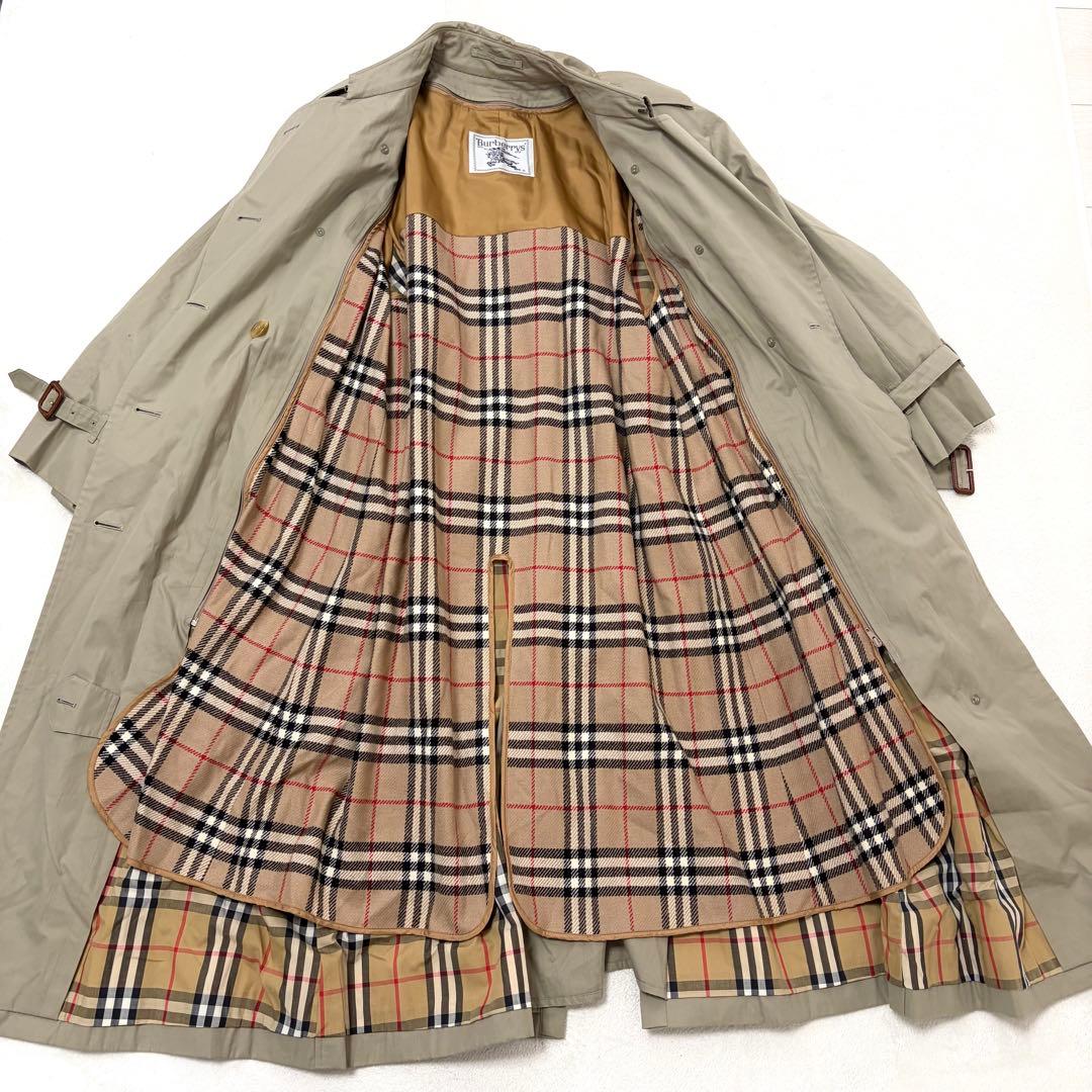 極美品着丈117】バーバリーズ トレンチコート ライナー ノバチェック