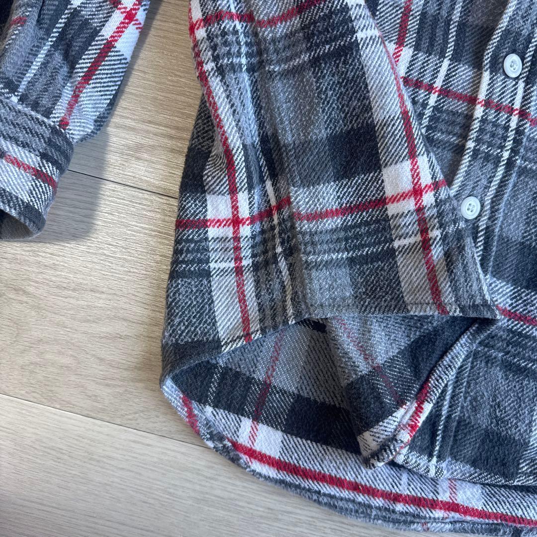 60s winter king ヘビーネルシャツ 赤黒 マチなし ネルシャツ - メルカリ