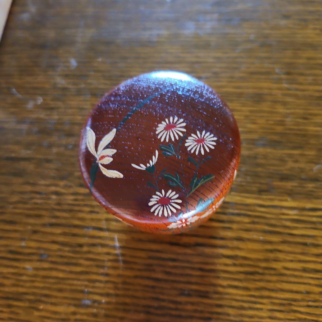 茶道具 四季草花 欅 中棗 宗廣作