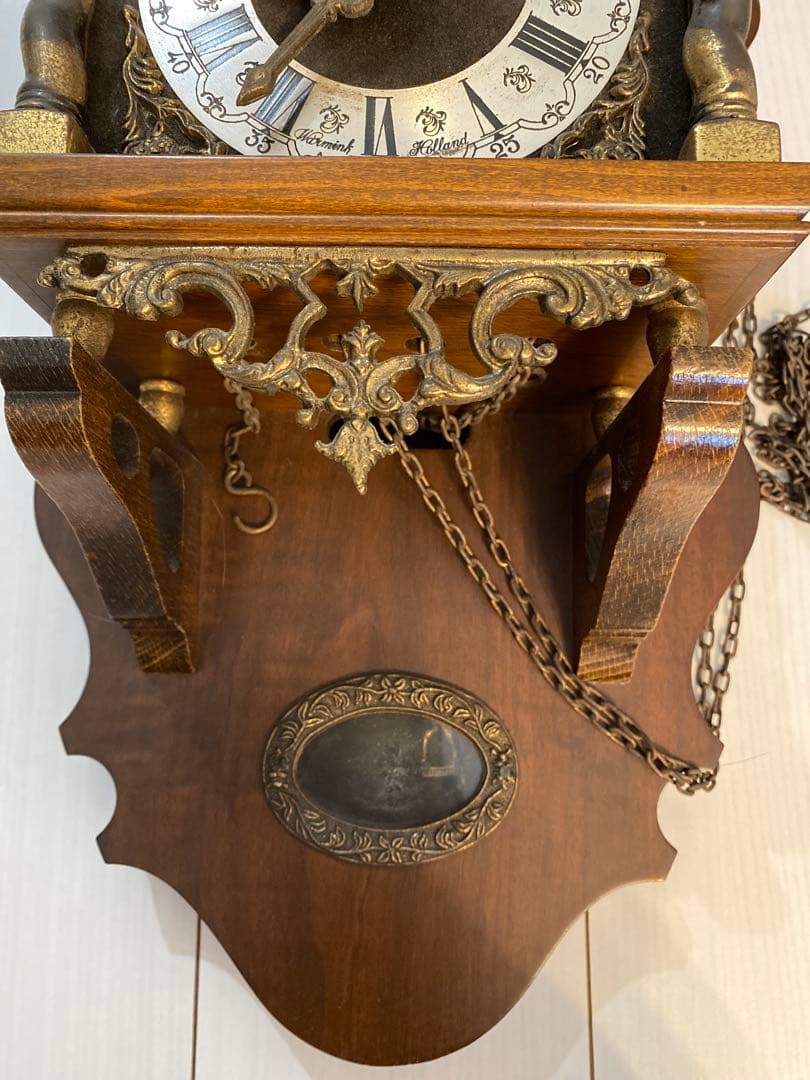 掛け時計 オランダ Warmink社 ザーンセ時計 アンティーク - メルカリ