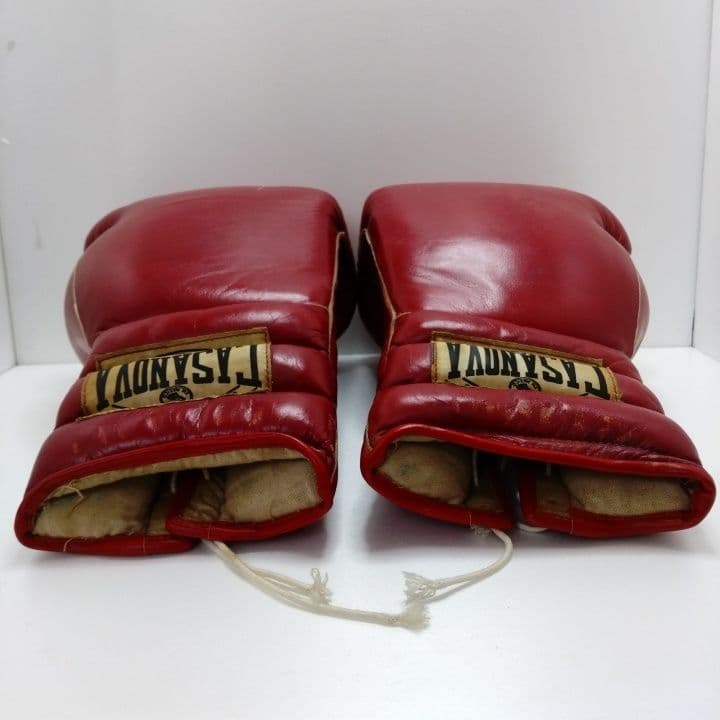 CASANOVA ボクシング グローブ レッド 皮革 レア - メルカリ