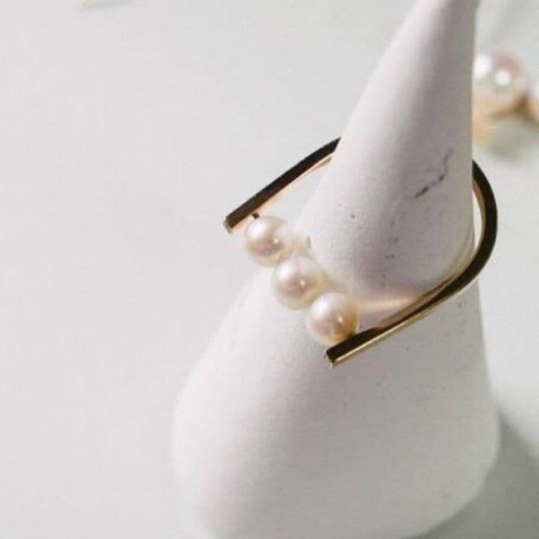 は*き様 Ops. パール　リング　9号　トロワゼ は*き様 Ops. パール リング 9号 トロワゼ - 楽天市場】3連 パール