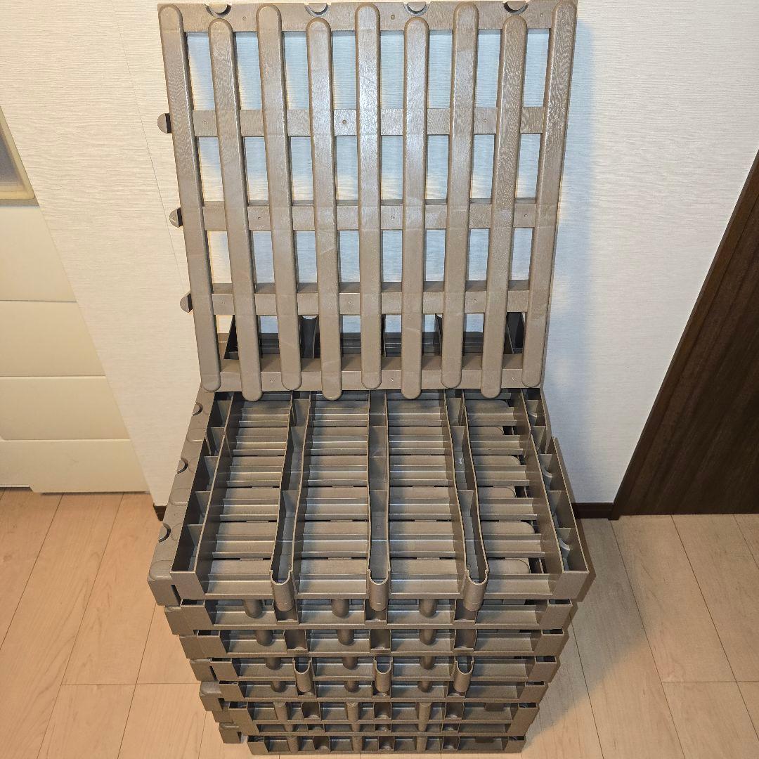 ジョイントパレット 16枚 ダブル ベルカ 日本製 すのこ プラスチック ジョイントパレット 20×20cm (4枚セット) 日本製 パレット 押し入れ