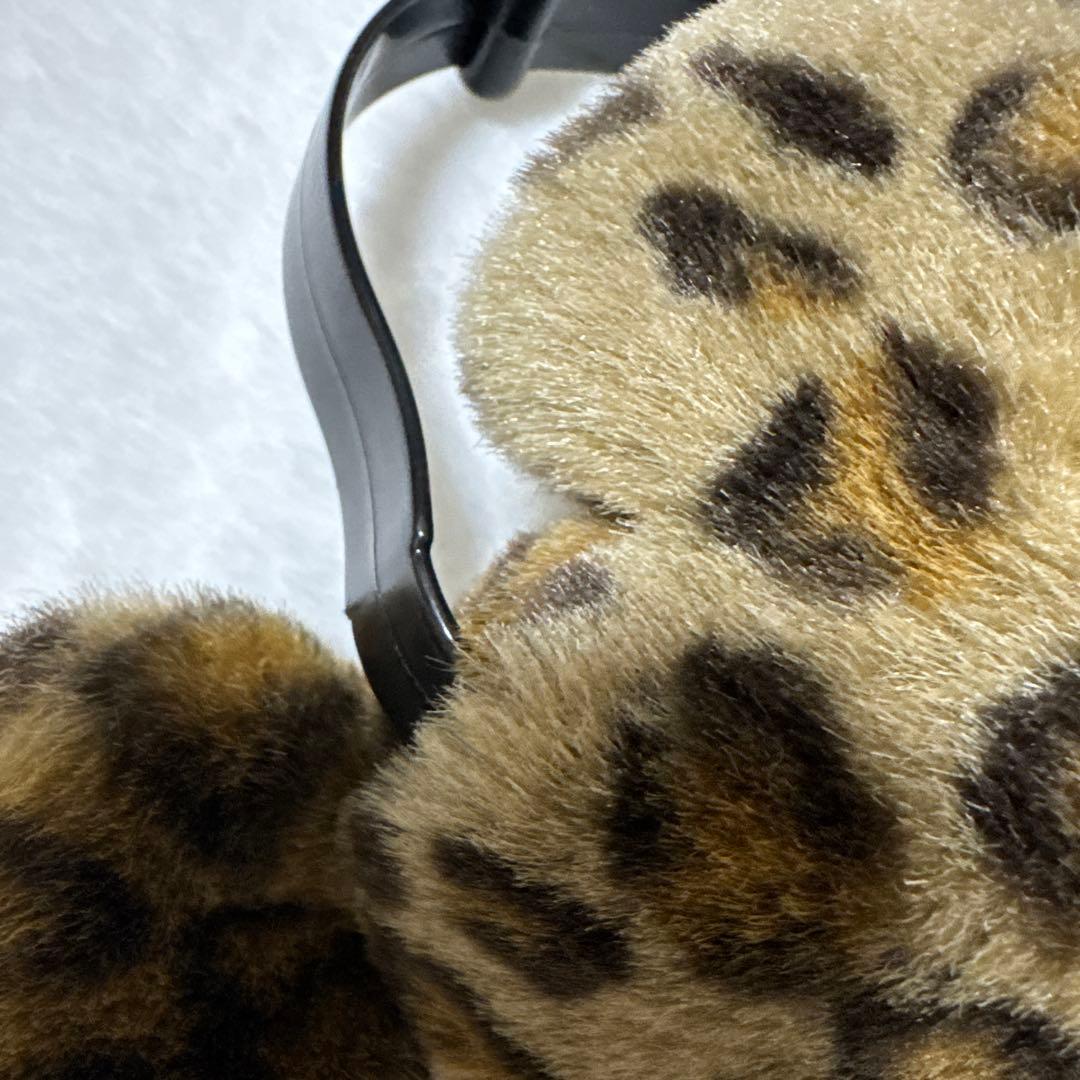 ヒョウ柄 ファー 耳あて イヤーマフ ディズニー ミッキー - メルカリ
