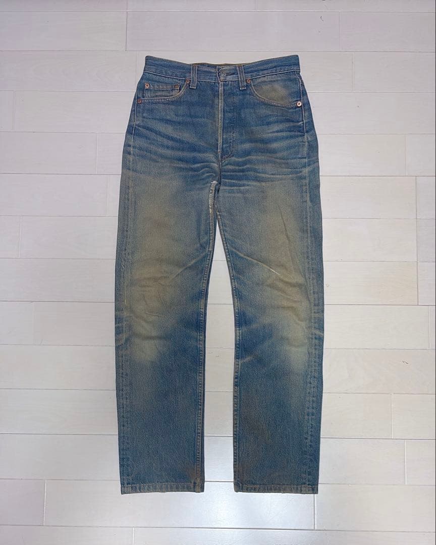 激渋 Levi's 501 usa製 90s ヒゲ ハチノス - メルカリ