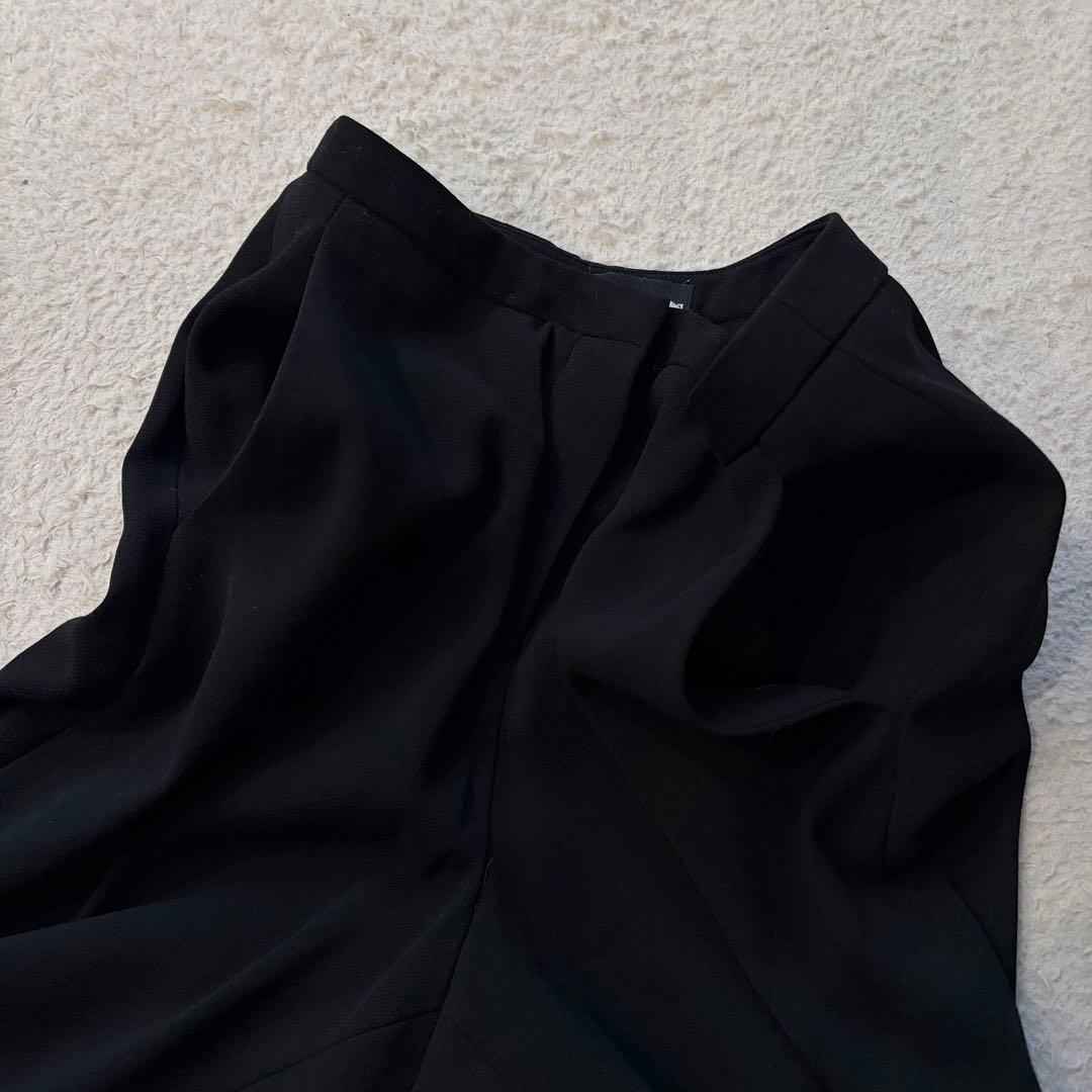 美品】ジョルジオアルマーニ パンツセットアップ ウール 黒 36