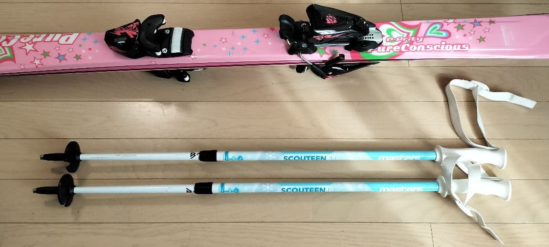 子供用 スキー板 ブーツ ポール セット - メルカリ