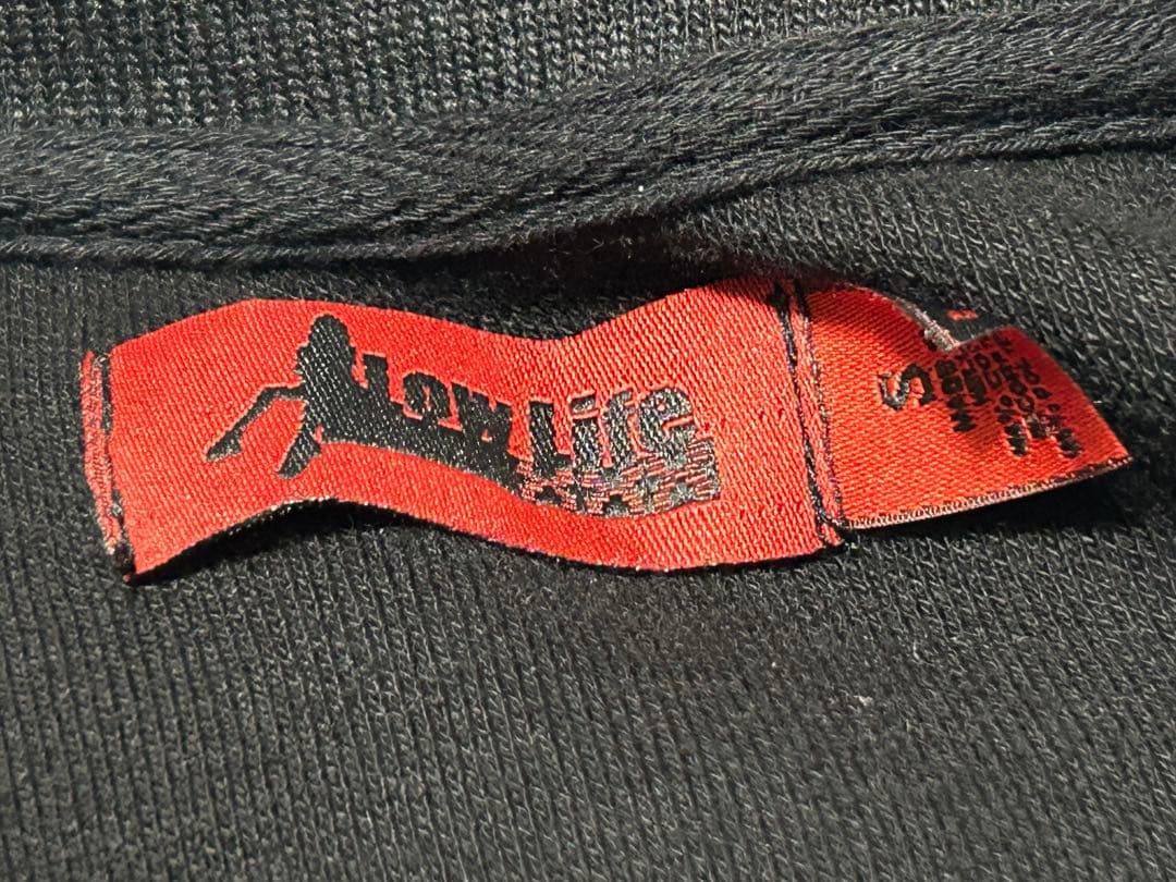 lowlife hell ブラックポロシャツ 刺繍ロゴ ビッグポニー swag