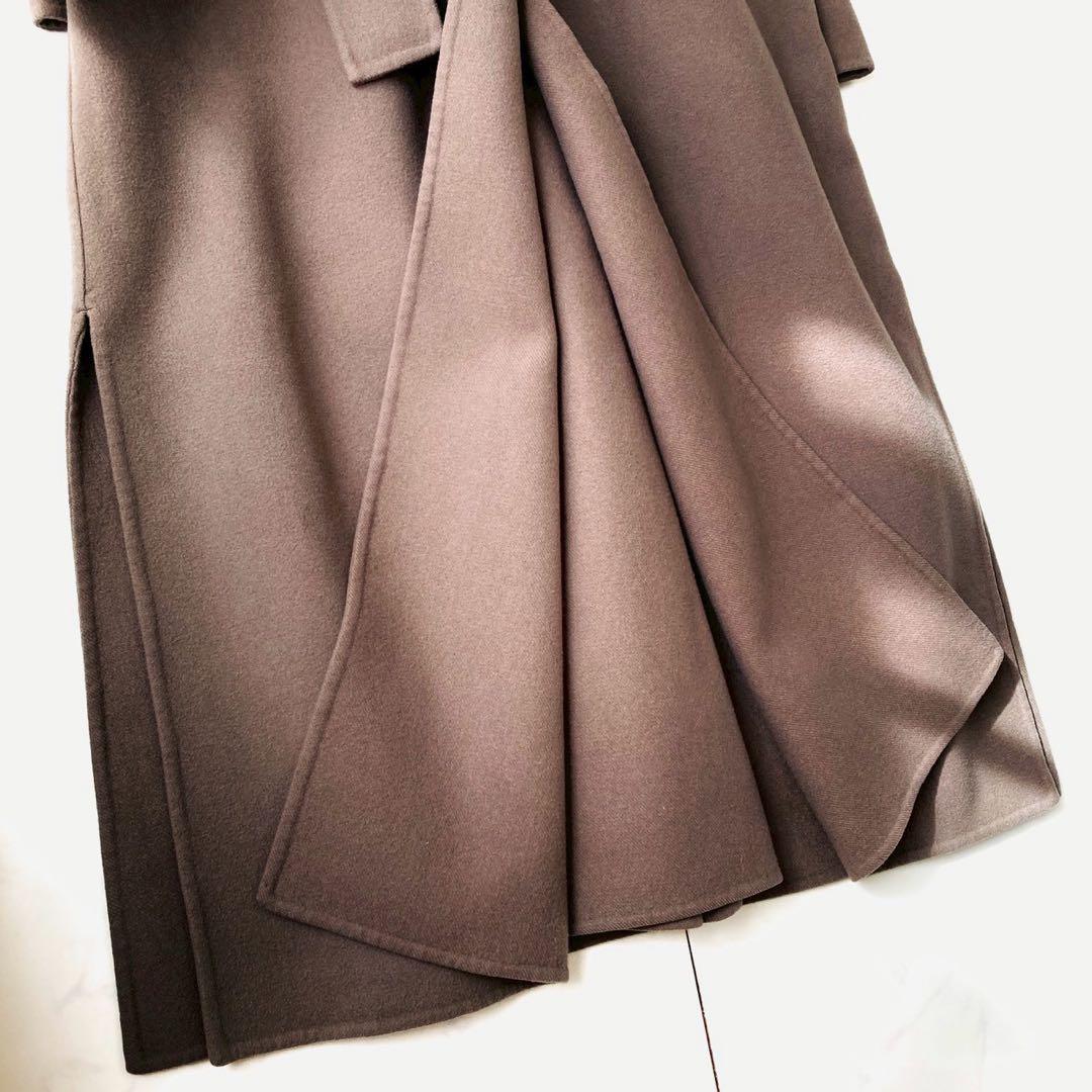 ヴェルメイユパーイエナ リバーコート ベルト マキシ丈 オーバーサイズ