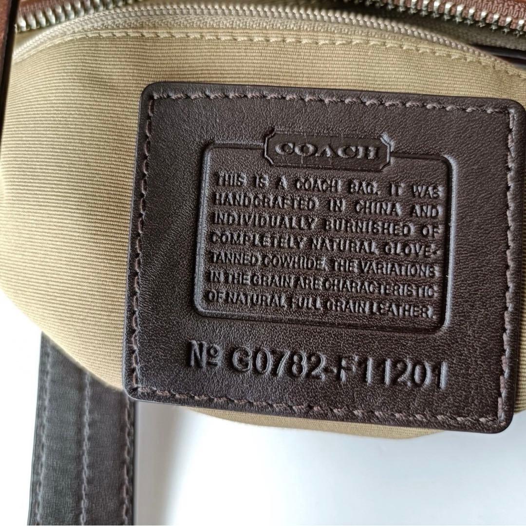 ベッカム様専用】コーチ 本革 レザートートバッグ ブラウン F11201