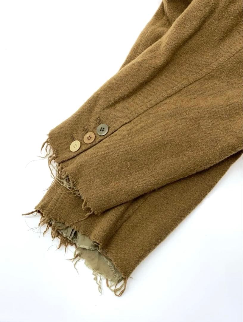 23AW アンダーカバー 縮絨 断ち切り ステンカラー コート サイズ 2